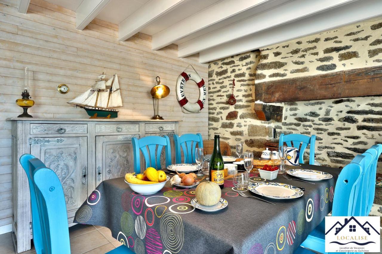 Localise - M3A La Maison Du Pecheur Au Guilvinec - Chambres Vue Mer - A 20M De La Mer Situee A La Pointe De Men Meur - Tout A Pied, Plage, Port, Centre, Commerces, Marche - Wifi Inclus - Linge De Lit Inclus - Jardin Clos - En Option , Menage Et Servi Eksteriør billede